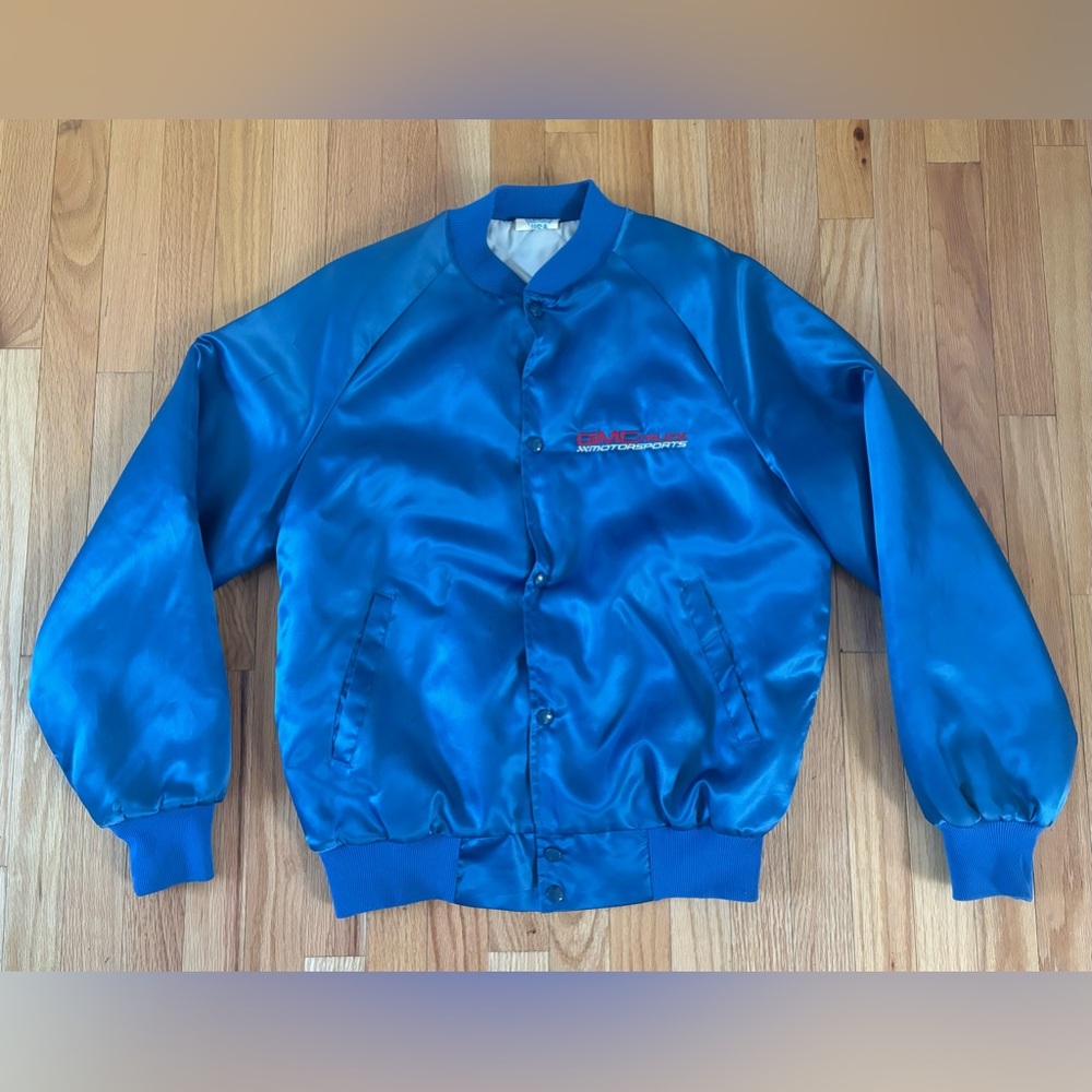Vintage GMC Truck Motorsports Syclone Typhoon Satin Bomber Jacket Men’s Size M